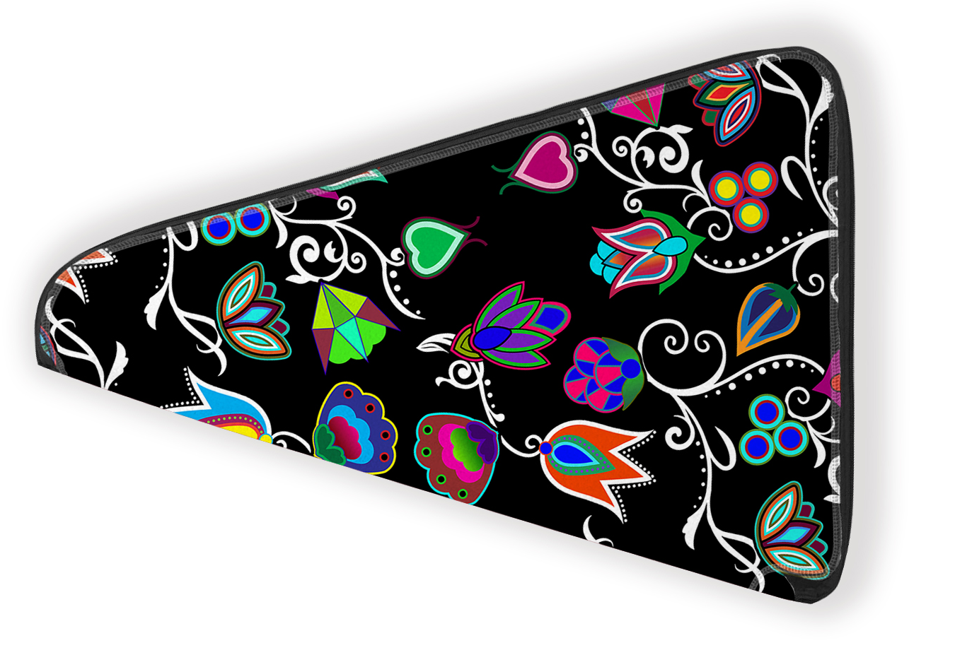 27 Inch Fan Case - Indigenous Paisley Black