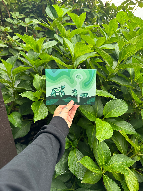 Bada Jean Peyakôskân Greeting Card