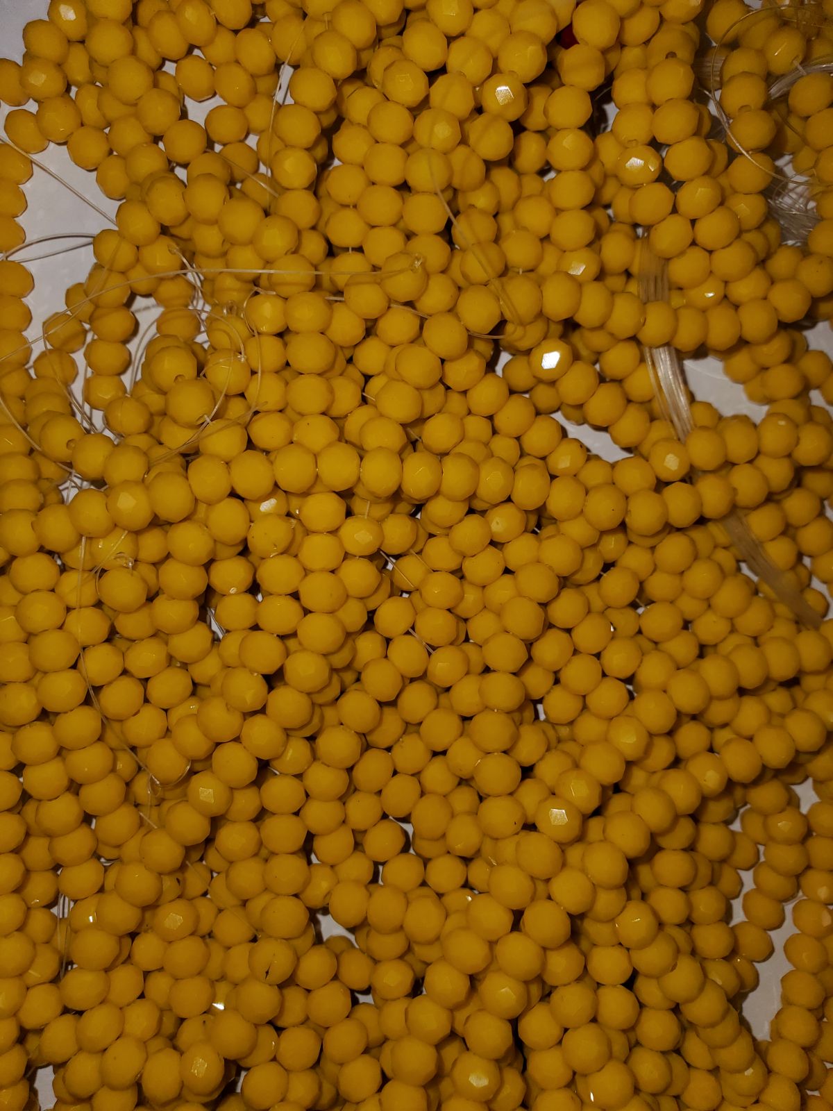 6mm Rondelle Glass Bead - Sweetgrass