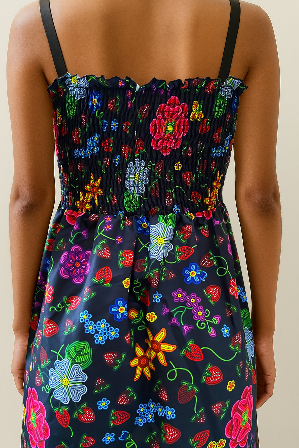 Strawberry Fields Forever Peasant Maxi Dress - Beary Soup