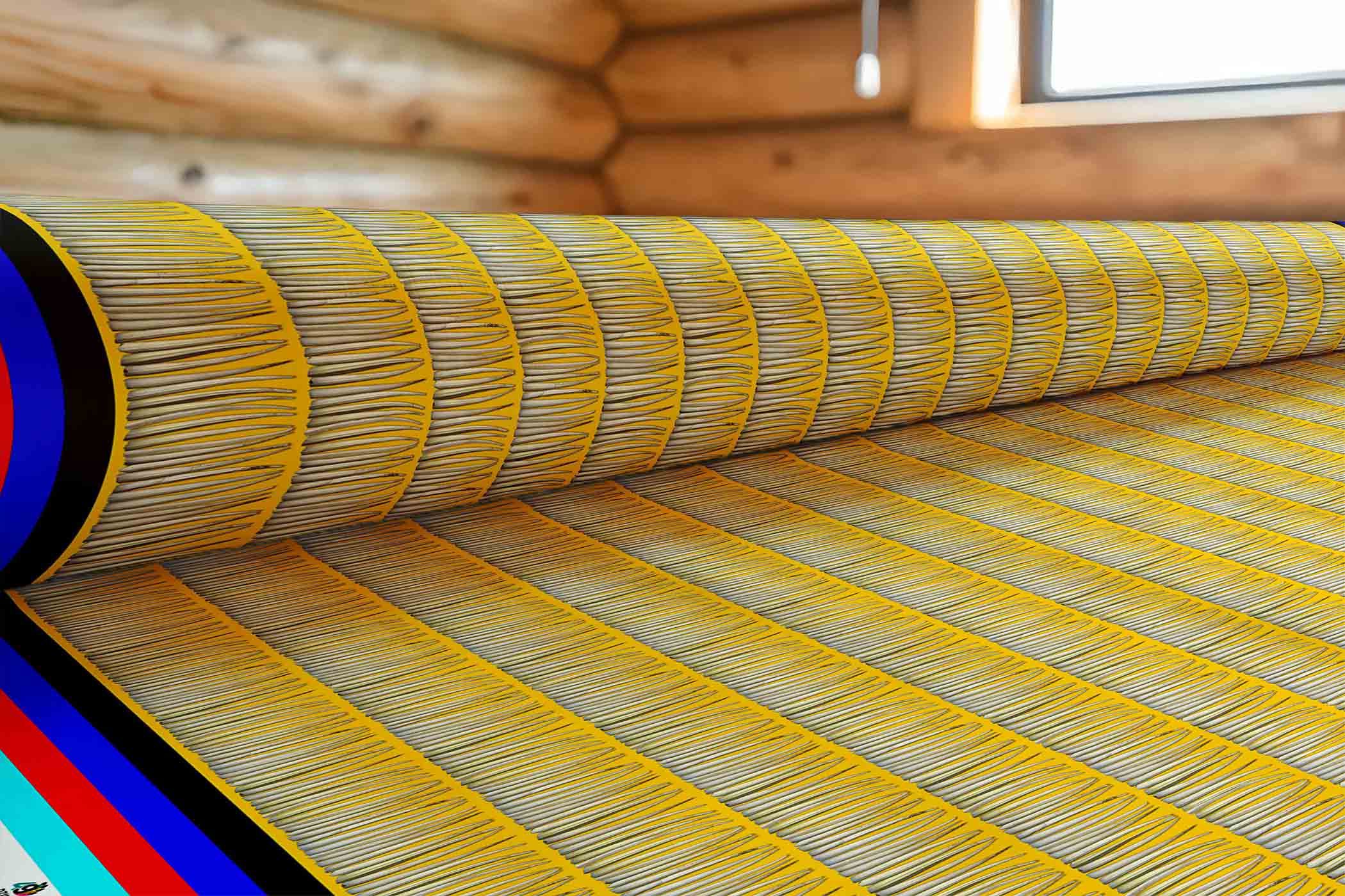 Dentalium on Yellow Cotton Poplin