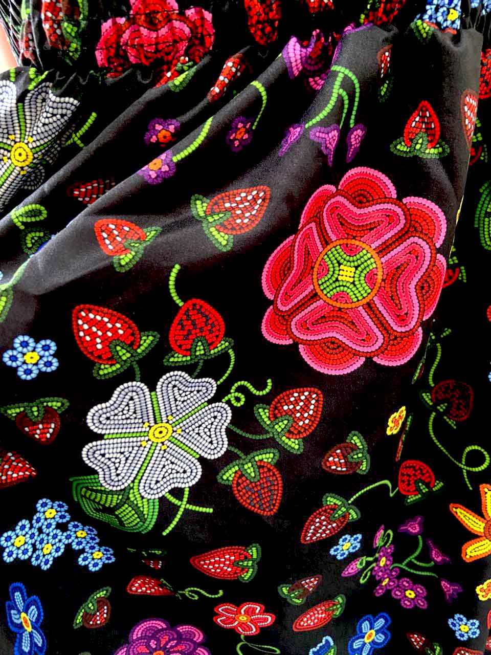 Strawberry Fields Forever Peasant Maxi Dress - Beary Soup