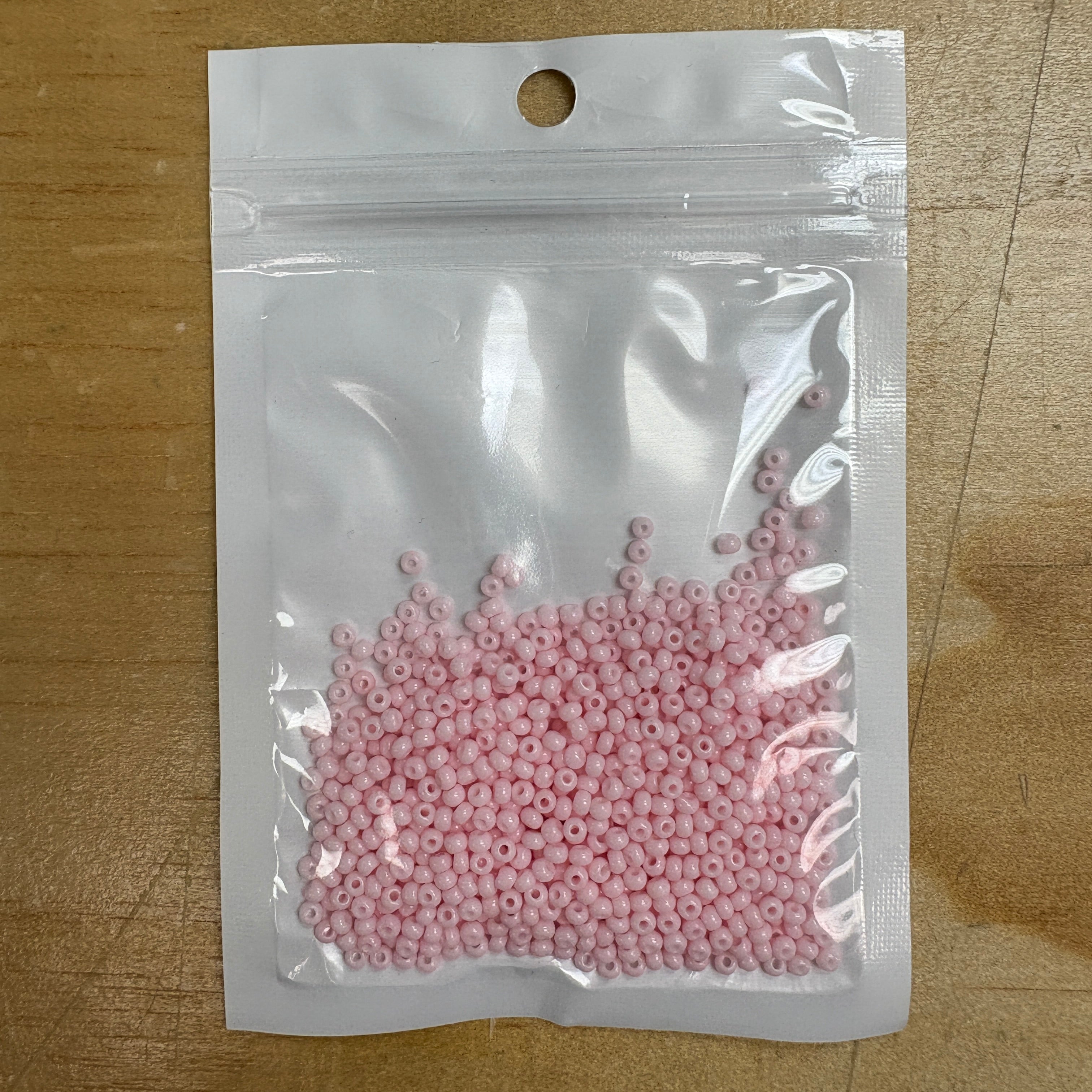 2mm Glass Seed Beads Size 12/0 - Rose