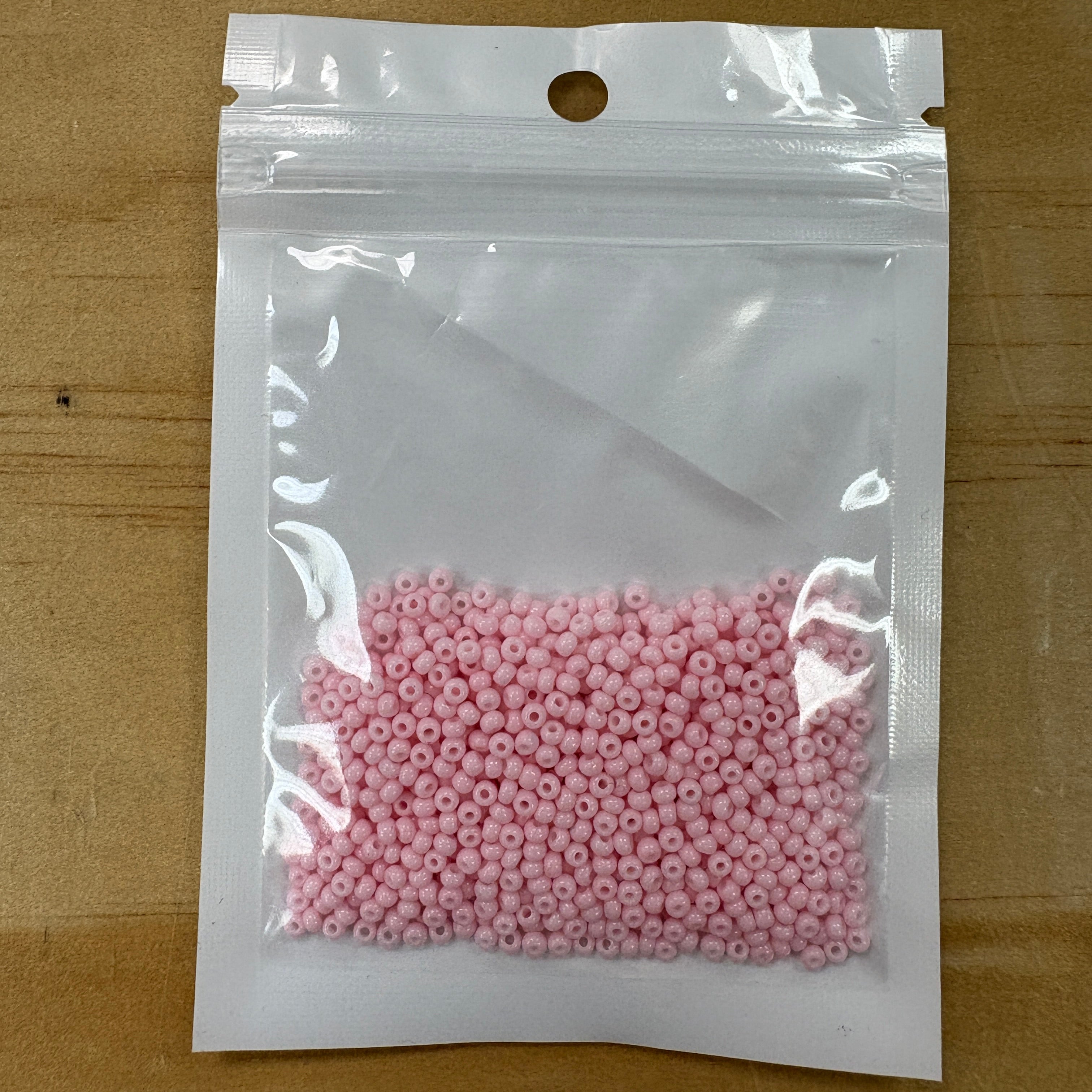 2mm Glass Seed Beads Size 12/0 - Blush