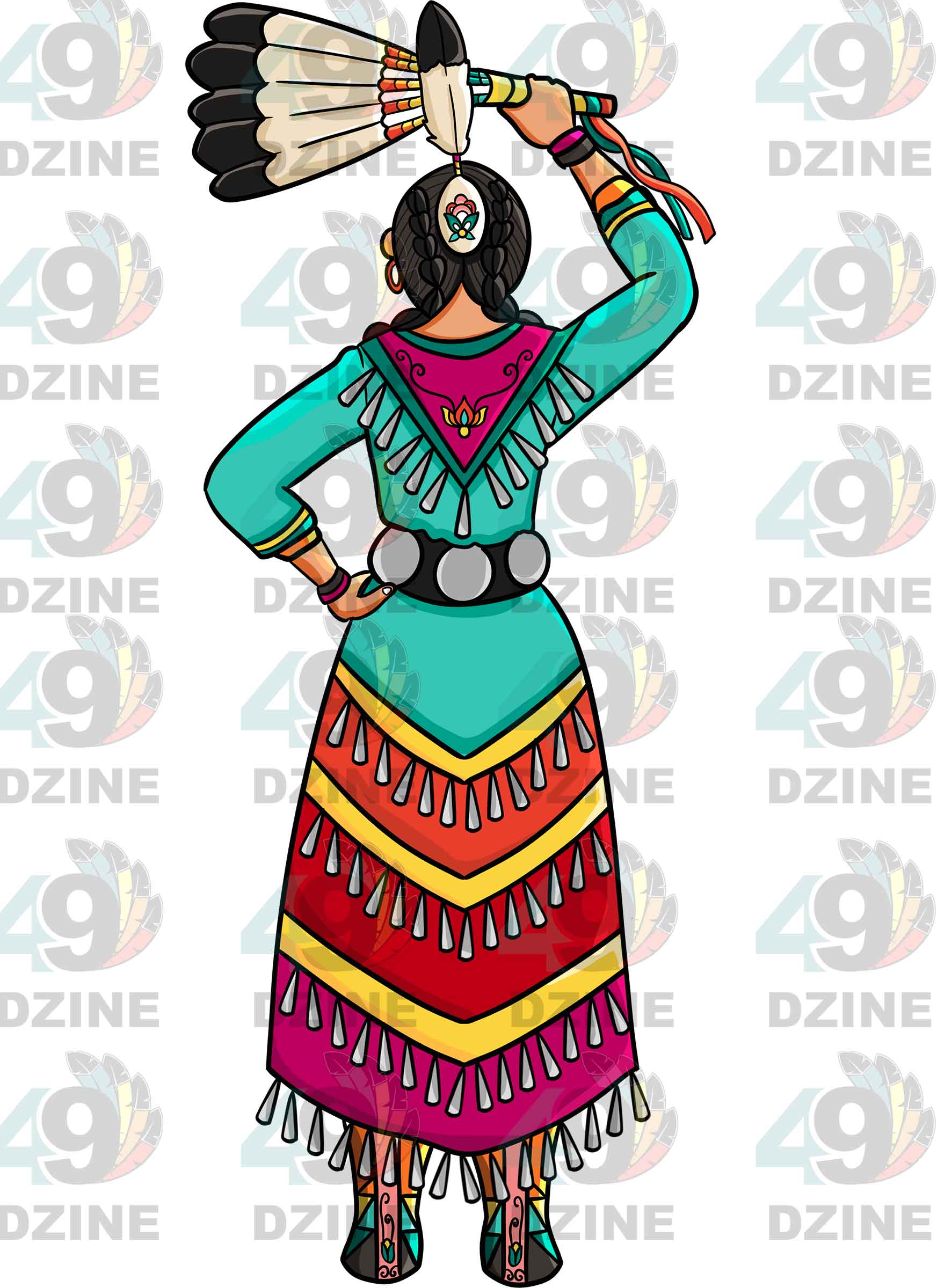 Jingle Dance 2 UV Sticker