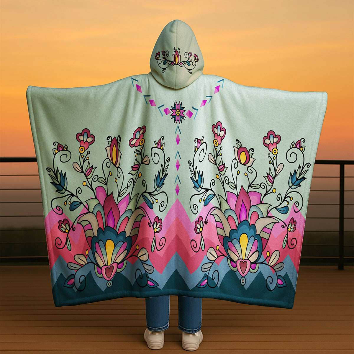 Autumn Bundle Blessing Hooded Blanket