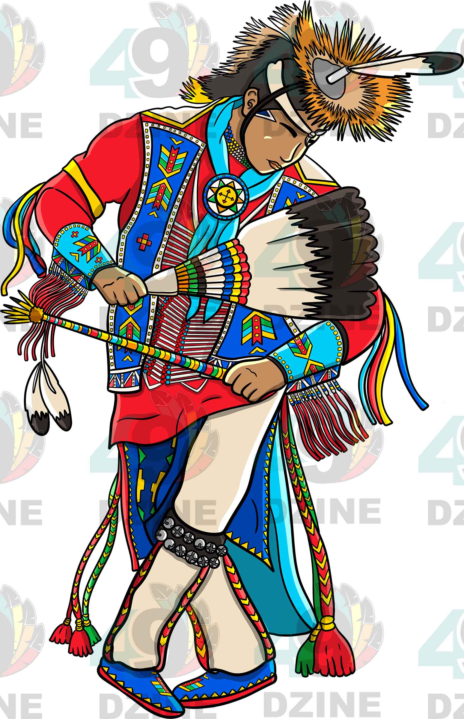 Straight Dancer Men 1 UV Sticker