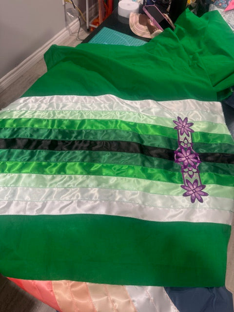 Ribbon Skirt 10 Ribbons With Embroidery