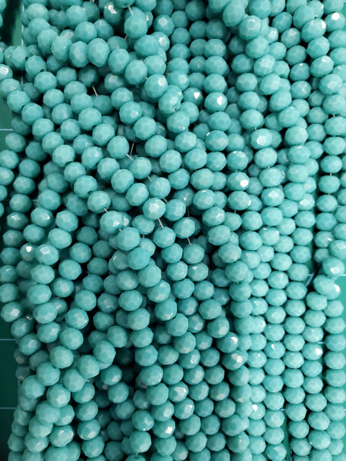 6mm Rondelle Glass Bead - Crystal Sunset