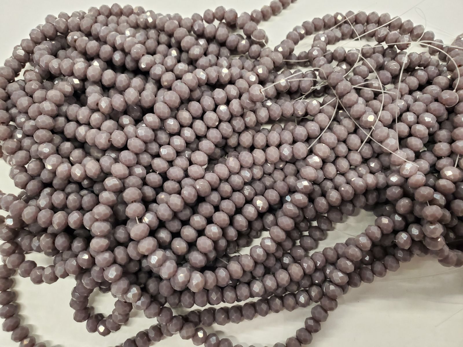 6mm Rondelle Glass Bead - Crystal Summer