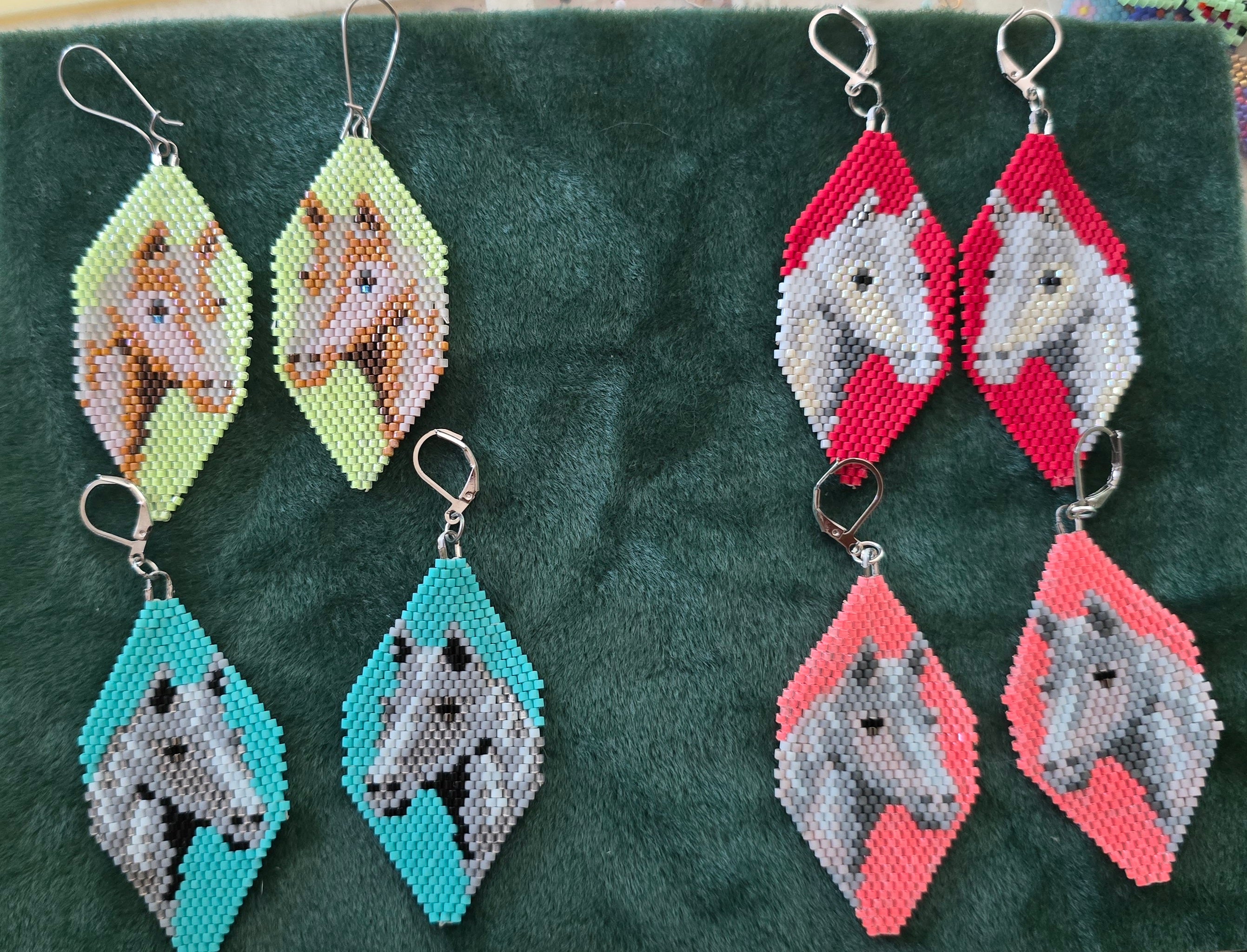 Madeline Desjarlais Horse Head Earrings