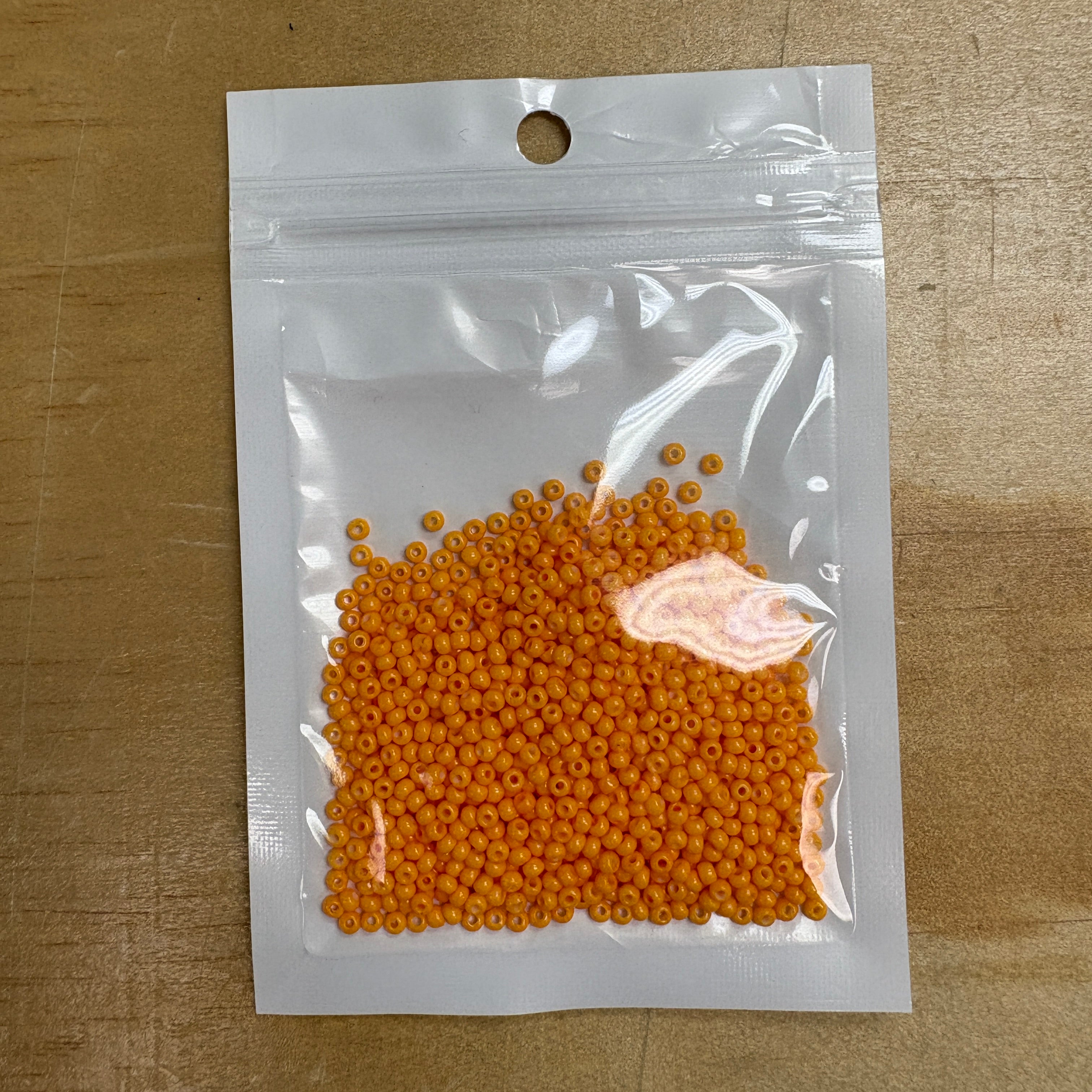 2mm Glass Seed Beads Size 12/0 - Ochre