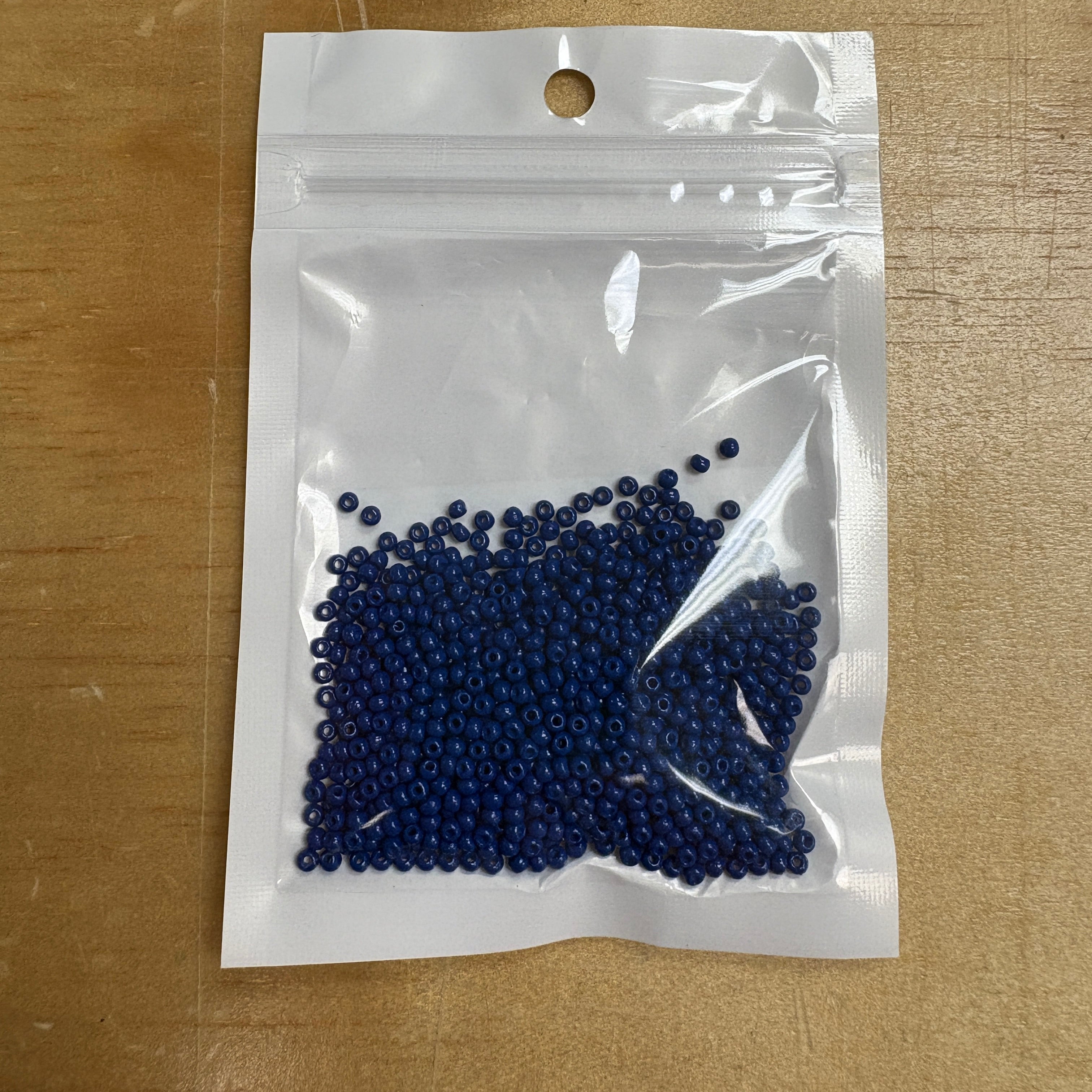 2mm Glass Seed Beads Size 12/0 - Royal
