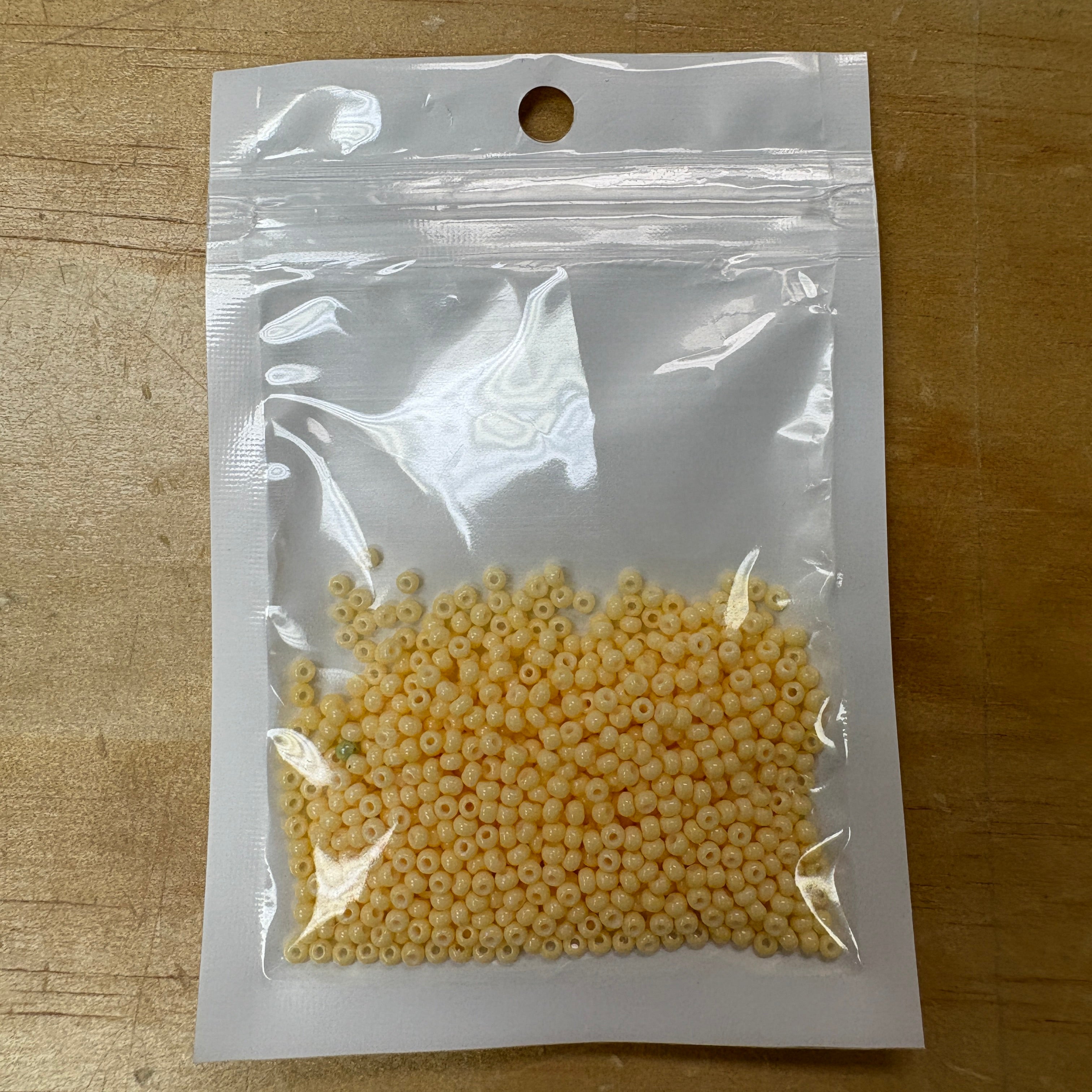 2mm Glass Seed Beads Size 12/0 - Taupe